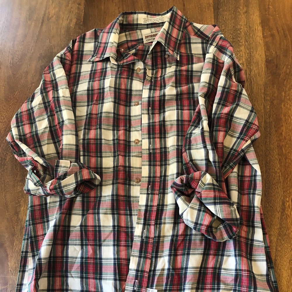 Vintage plaid button down